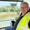 Politisches Hafenpraktikum: MdL Josef Zellmeier erlebt Hafen Straubing-Sand hautnah
