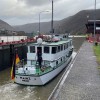 Moselschleuse Müden: Letztes Schiff vor Weihnachten geschleust