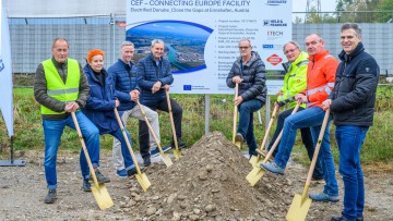 Baubeginn Landstromanlagen Ennshafen
