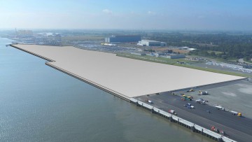 Geplante Liegeplätze am Hafen Cuxhaven