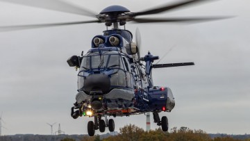 Hubschrauber der Bundespolizei vom Typ „Super Puma“