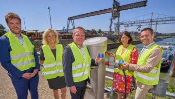 Inbetriebnahme Landstromanlagen im Rheinhafen Koblenz