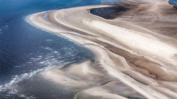 Luftbild vom Schleswig-Holsteinischen Nationalpark Wattenmeer