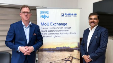 Rhenus transportiert über eine Million Tonnen Fracht auf indischen Wasserwegen