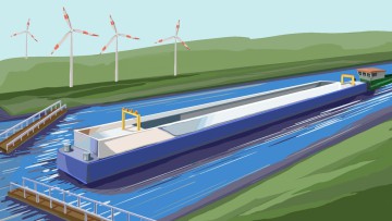 Illustration von einem Schubverband, wie ihn die neue Studie empfiehlt