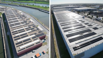 Solarport-Photovoltaikanlage im Duisburger Hafen