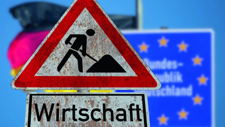 Baustellenschild