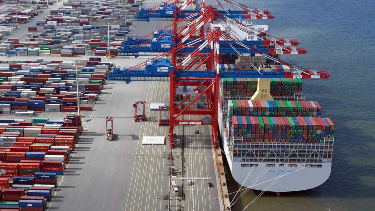 Das Eurogate-Terminal in Wilhelmshaven