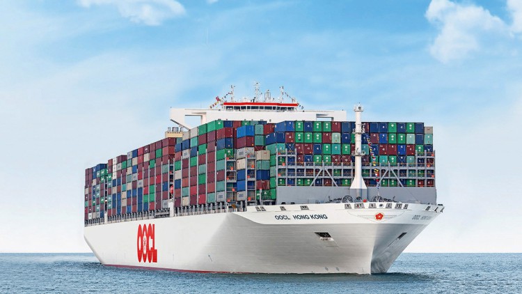 Containerschiff „OOCL Hong Kong“