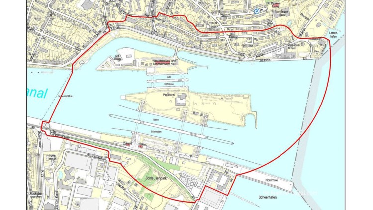 Bombenentschärfung Schleuseninsel Holtenau