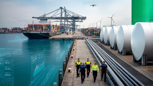 KI BIld: Port of Rotterdam