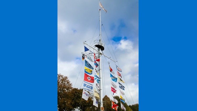 Flaggenmast am Osterdeich