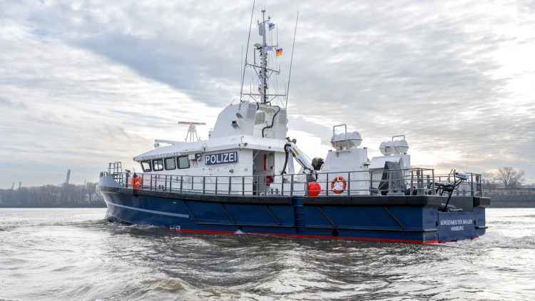 Boot der Wasserschutzpolizei Hamburg