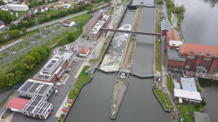 Schleuse Kachlet in Passau