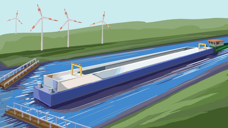 Illustration von einem Schubverband, wie ihn die neue Studie empfiehlt