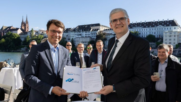 Schweizerischer Rheinhäfen treten Euris bei