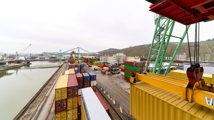 Der Hafen Stuttgart fällt nicht trocken